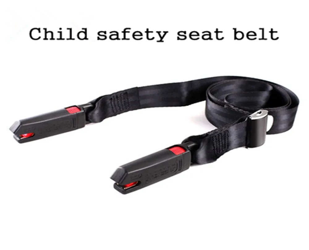 Black Double Buckle ISOFIX Interface Child Adult Parts Protection Regulator Car child safety seat Belt protection