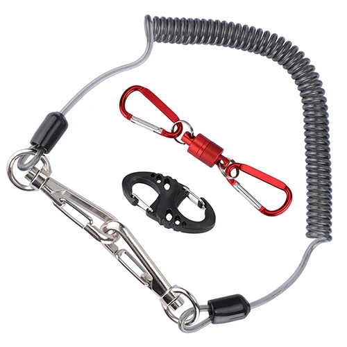 Goture рыболовный шнур Ropeswith кемпинг карабин Secure мессенджер через плечо на магнитной застежке+ 8-Форма быстро пряжки рыболовные снасти аксессуары - Цвет: Red