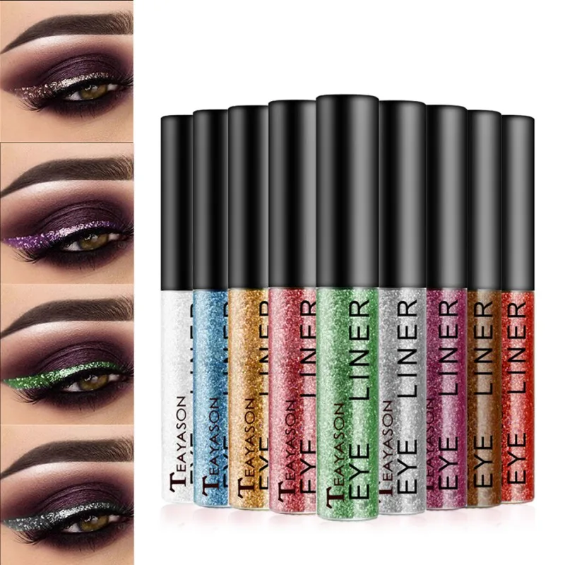 1PC New Eyeliner Eye Liner Eyeshadow Sequin Shimmer Matte Glitter