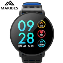 Makibes T3 Smart Bracelet Clock Color Screen Smart Watch IP67 Waterproof Blood Pressure Activity fitness Tracker Smart Band Men