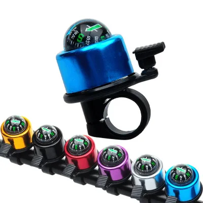 

1pcs Practical Mini Compass Bicycle Bell Riding Sport Handlebar Compass Ring-down Horn Bicycle Bell Mountain Bike Accessories
