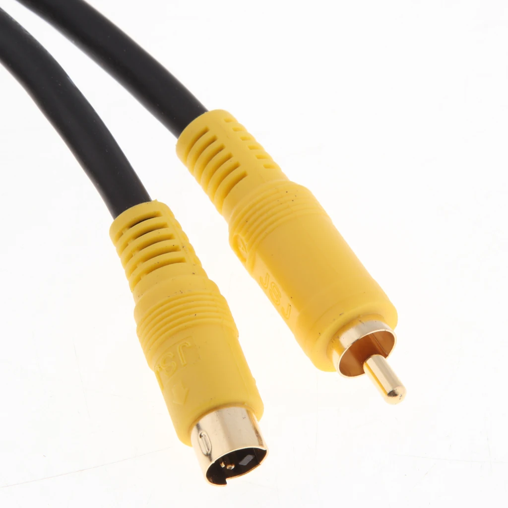 S-Video 4pin to RCA Male to Male TV Video Cable Adapter S terminal 
