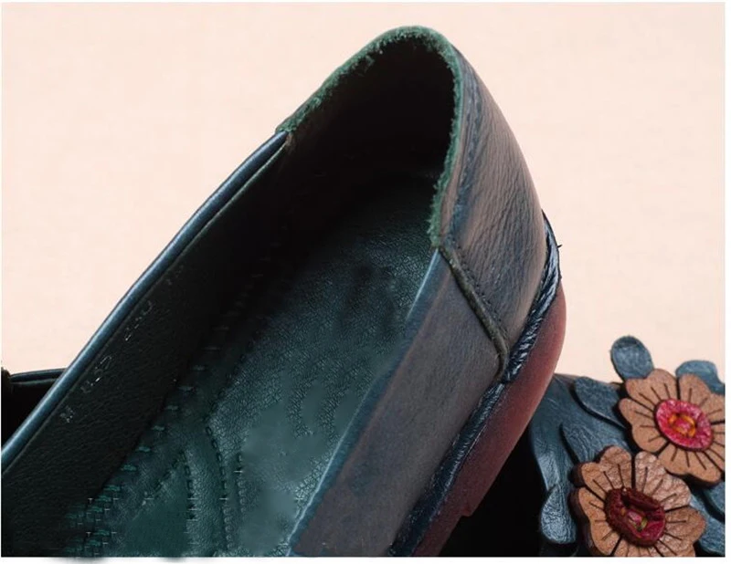 CEYANEAO/Новое поступление; обувь из натуральной кожи в стиле ретро; литературный художественный стиль; обувь на плоской подошве