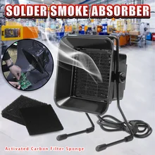 220 В 16 Вт Портативный припой поглотитель дыма ESD вытяжка для паяльника работы пайки курительный вентилятор с фильтром губка