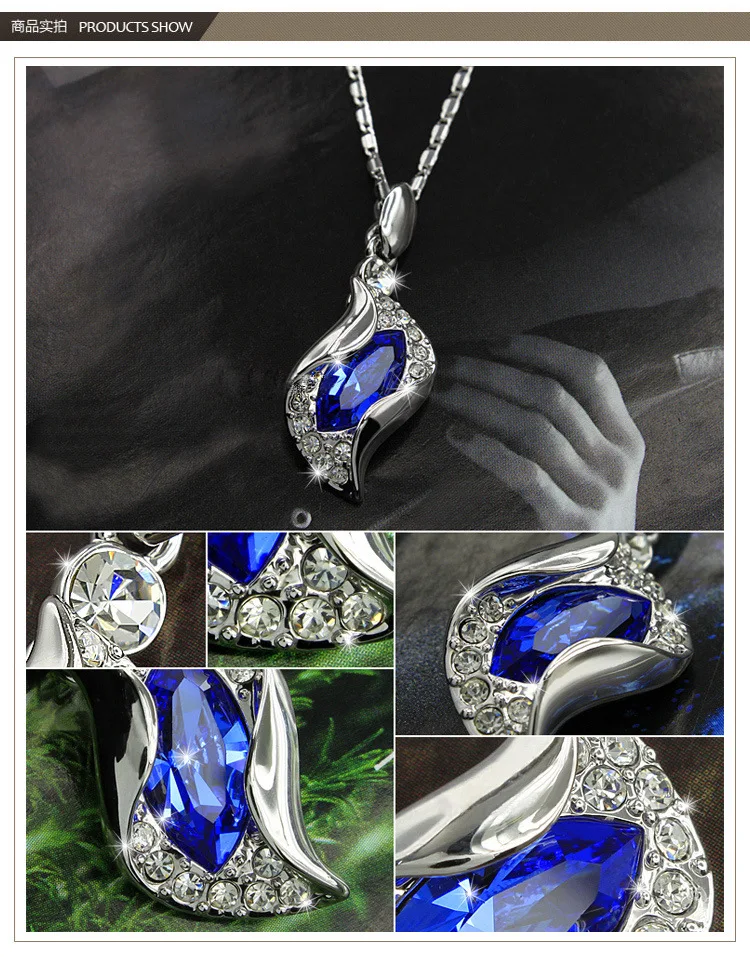 Новая мода посеребренный кристалл ожерелье браслет серьги Ювелирные наборы для женщин conjuntos de joyeria