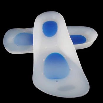 

3/4 Length Medical Grade Silicone Insoles Foot Heel Spurs Achilles Tendon Relief Feet Care Shoe Pads plantar fasciitis templates