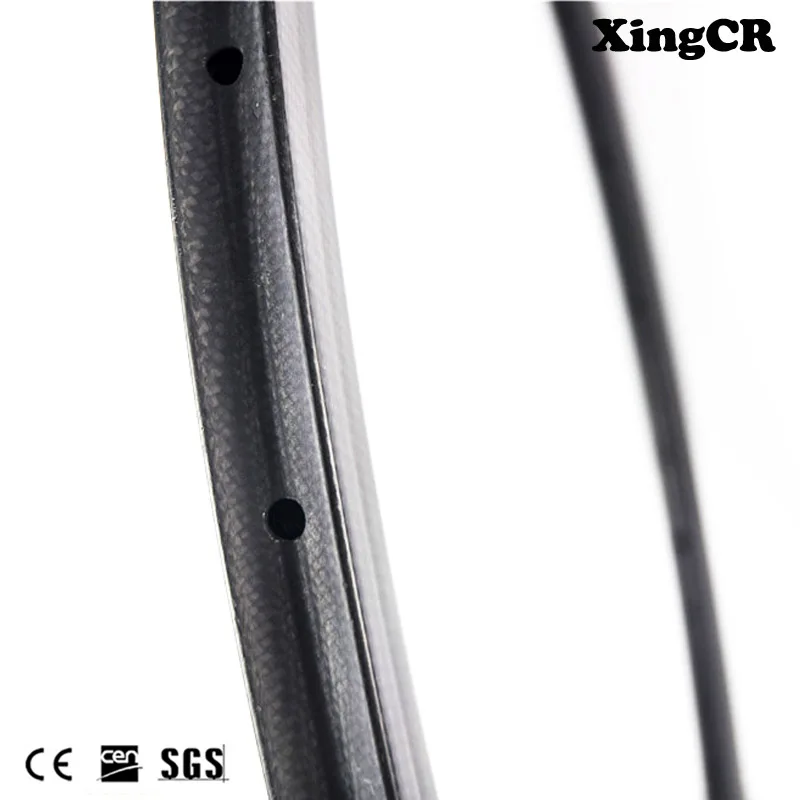 700C Road Bicycle Rims 23mm Full Carbon Fiber 50mm Depth Tubular 1 pair