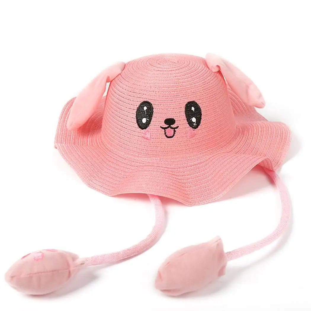 Дети мальчики девочки мультфильм кролик уши подушки безопасности милые панамки Защитная шляпа все сезоны