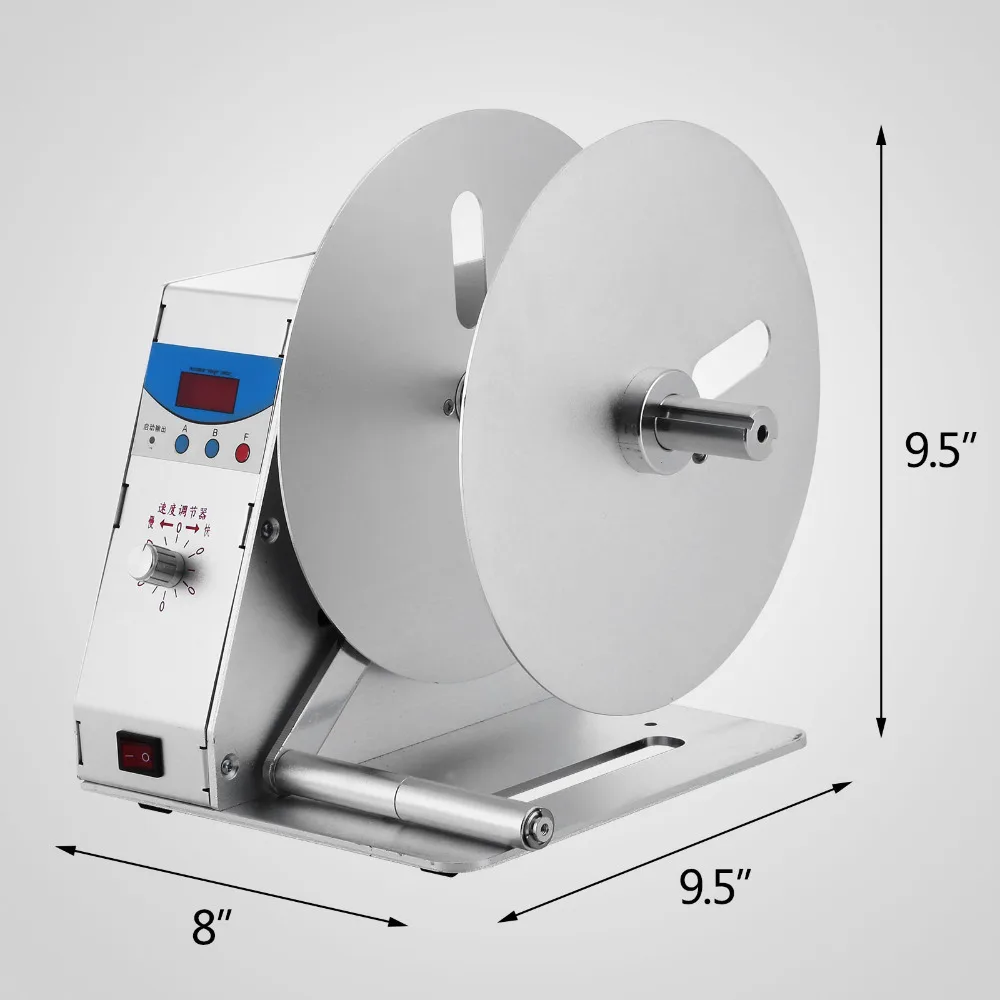 

Digital Automatic Label Rewinder Clothing tags barcode Stickers rewinding machine ZY-BH-10-E