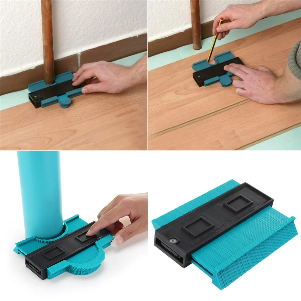 

5 Inch 120mm Plastic Profile Copy Contour Gauge Standard Wood Marking Winding Pipe Tiling Laminate Tool Duplicator Ducts Tool