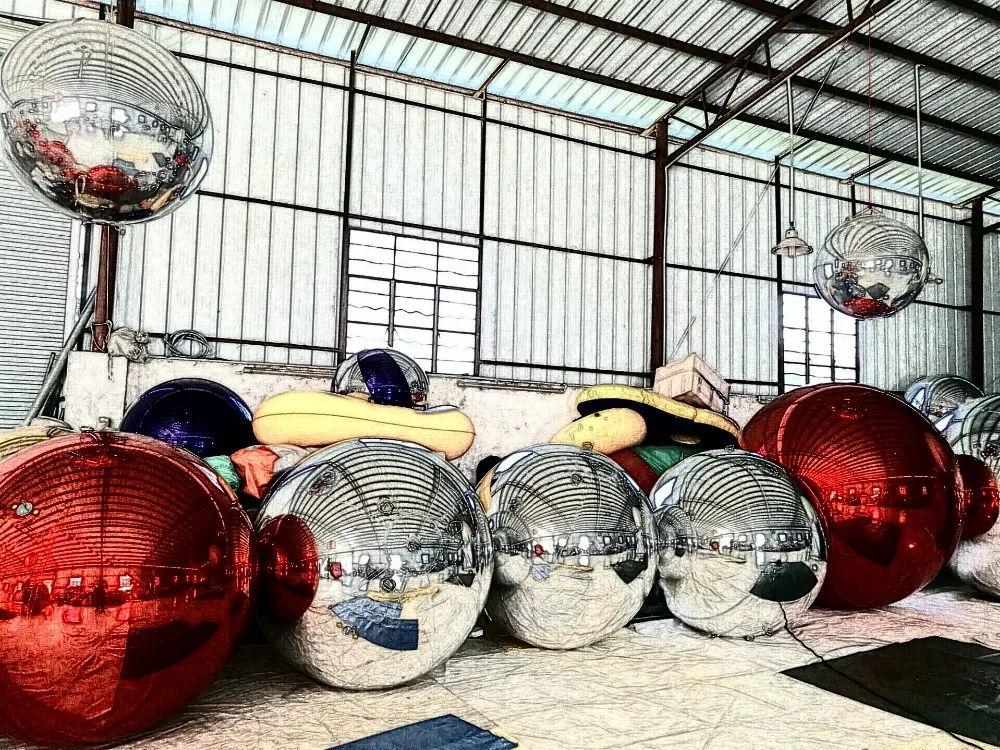 New Fashion Multicolor inflatable Mirror Ball Reflective Party