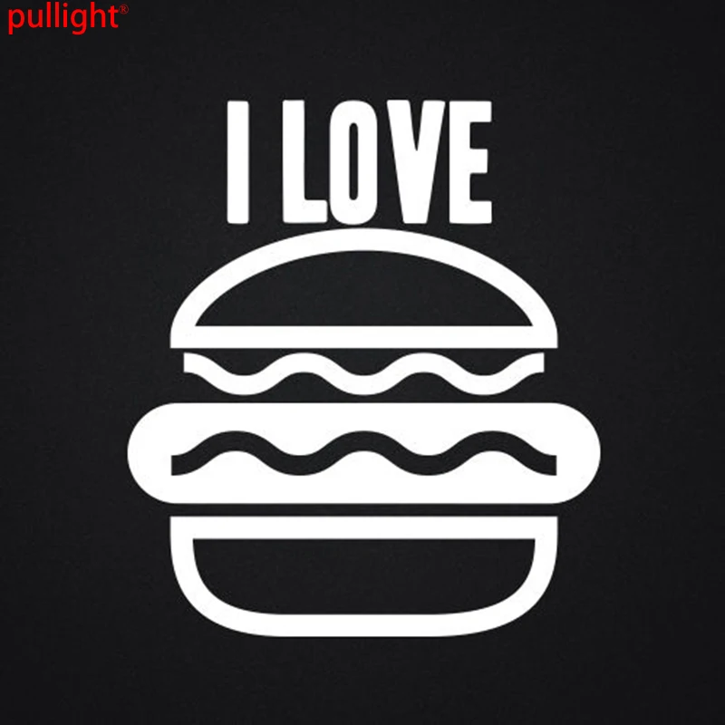 car styling I Love Burgers Funny Car Van Window Laptop Wall Bumper Vinyl Decal Sticker car styling I Love Burgers Funny Car Van Window Laptop Wall Bumper Vinyl Decal Sticker