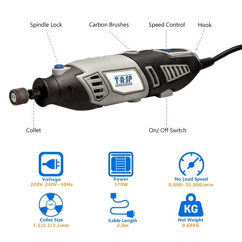 220 В 170 Вт Электрический Mini ручной дрелью Grinder стиль Dremel бурения Гравировка машины