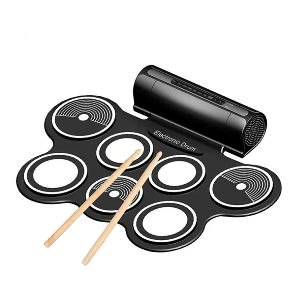 ZONAEL Electronic Drum Pad Set Digital Roll Up Drums Kit Foldable