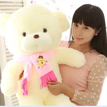 Большой милый Мишка Тедди игрушка розовый шарф медведь игрушка креативный медведь Подарочная кукла около 80 см 0144