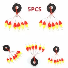 5 шт. 6 в 1 цилиндр рыболовная пробка воды поплавки Bobbers грузило