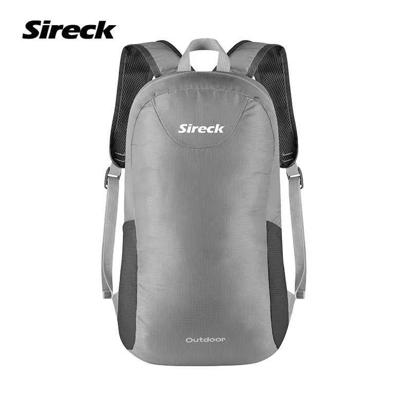 Sireck, спортивная сумка для спортзала, для мужчин и женщин, 15л, нейлоновая, складная, дорожная сумка, для тренировок, фитнеса, Наплечная Сумка, велосипедный рюкзак, аксессуары для кемпинга - Цвет: S1028GY