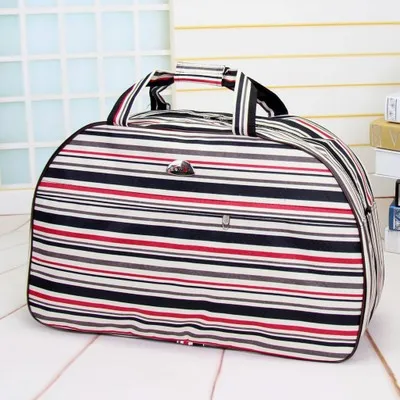 Летняя стильная маленькая сумка для путешествий, сумка для багажа, женская сумка для путешествий, Корейская Повседневная сумка, размер M - Цвет: COLOR STRIP