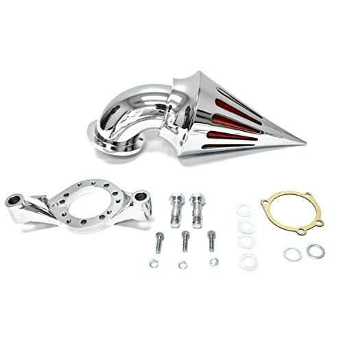 

High Quality Chrome Billet Aluminum Cone Spike Air Cleaner Kit Intake Filter Motorcycle for Harley Davidson CV Carburetor Delph