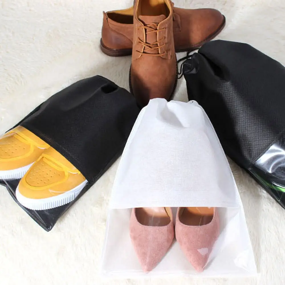 1pc Shoes Storage Bag Portable Travel Waterproof Shoes Pouch Drawstring Bag New