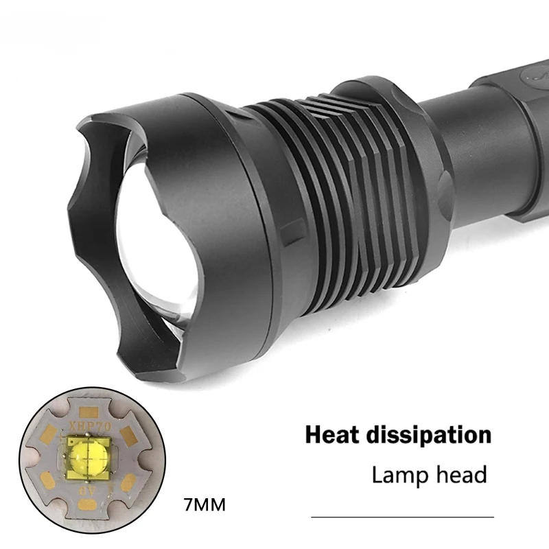 Litwod Z90+ 1282 8000 лм Мощный тактический светодиодный фонарик, светильник CREE XHP70.2 18650 26650 фонарь с перезаряжаемой батареей