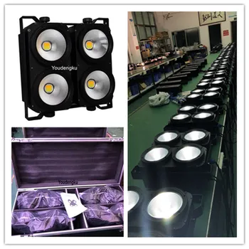 

4 eye blinder led dmx 4 stuks with flightcase 4x100W led blinder Audience stage Lighting Equipment
