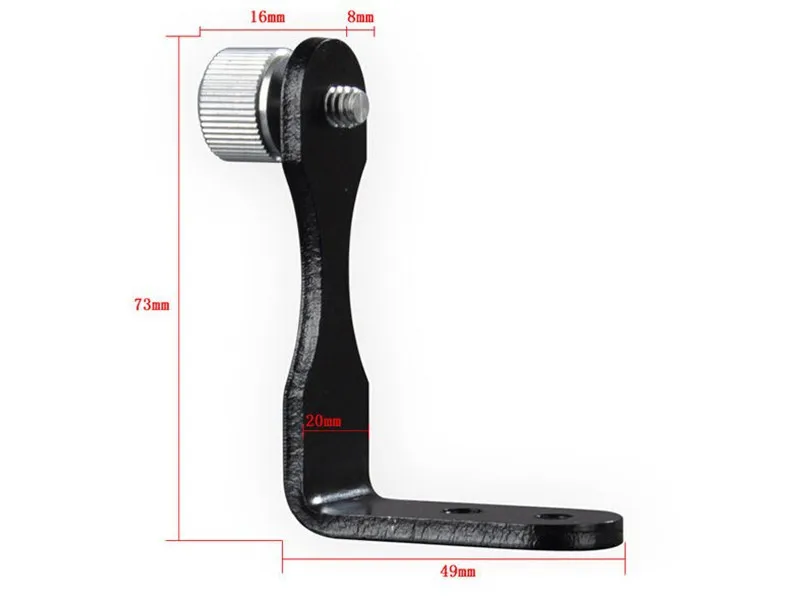 L-образный металлический бинокль с фиксированным кронштейном адаптер для штатива-черный для бинокулярного телескопа Porro