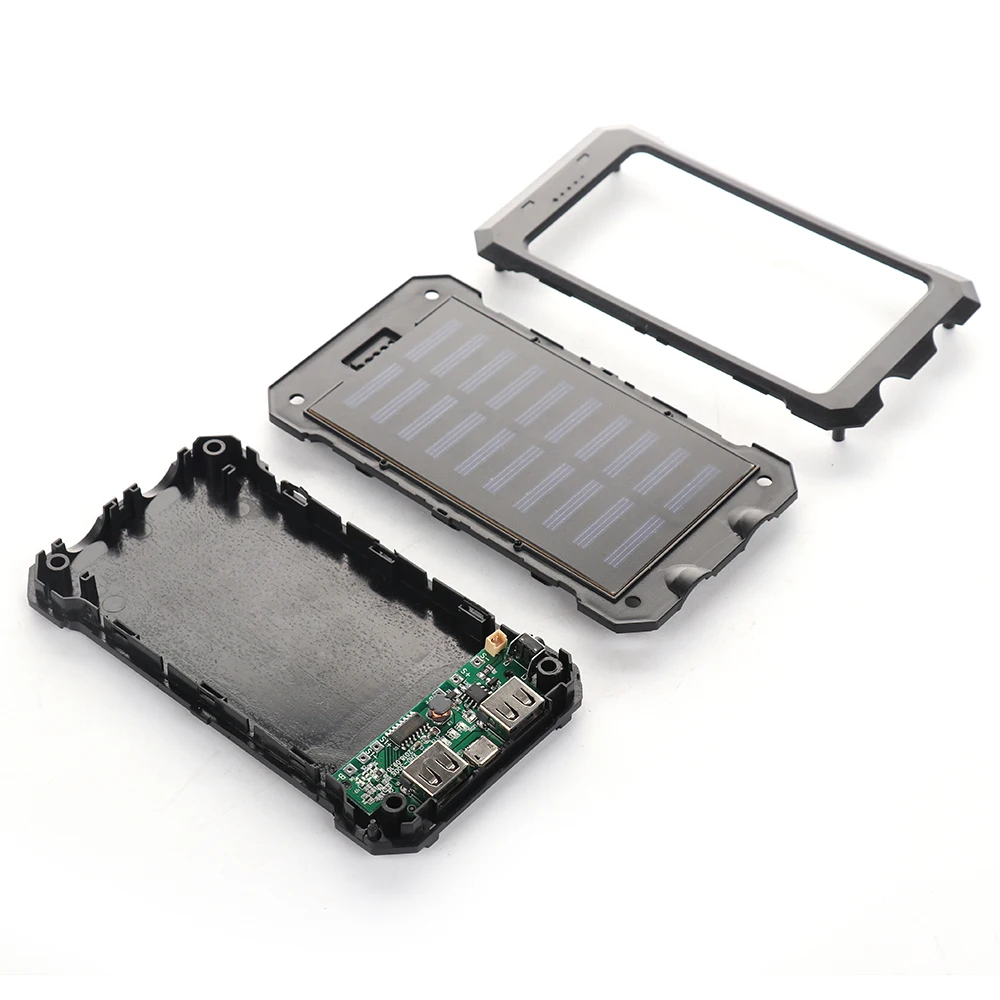 

Solar Power Bank Case Portable External Battery Charger For Smart Phone