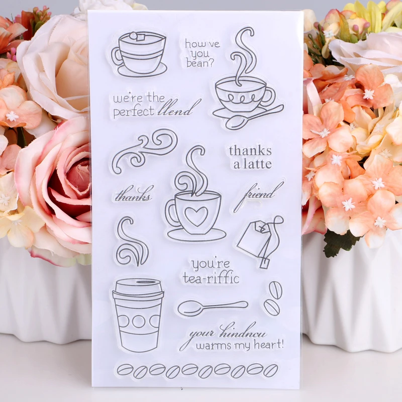 

Dutch/Afternoon tea Transparent Clear Silicone Stamp DIY Scrapbooking Photo Album Decorative Paper Card Crafts Handmade Gift