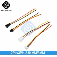 10 paires 15 cm 15 cm 10cm de longueur JST SM 2Pin/3Pin 2.54 MM/3 MM 2.54 MM 3 MM prise mâle à femelle fil connecteur 2P 3P