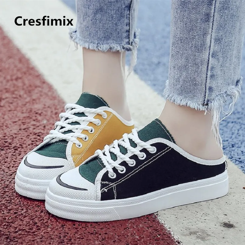 

Zapatos De Mujer Female Casual Comfortable Lace Up Sandal Shoes Lady Spring & Summer Canvas Shoes Women Cool Cloth Shoes E2374