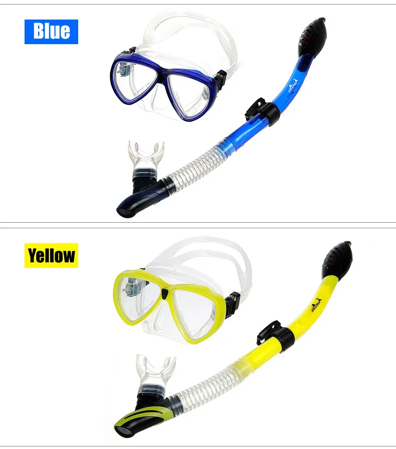 Набор масок для дайвинга и паруса, силиконовая маска для подводного плавания, очки для дайвинга, линзы для близорукости, набор для дополнительной трубки