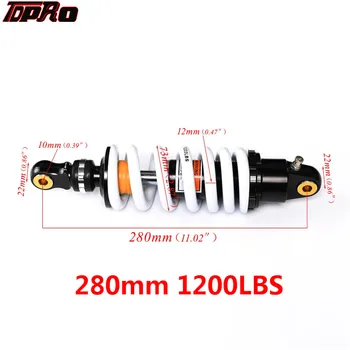 

DNM 11" 280mm Motorcycle Rear Shock Absorber Air Suspension For Harley BMW Honda KTM Pit Bike 125cc 140cc 150cc