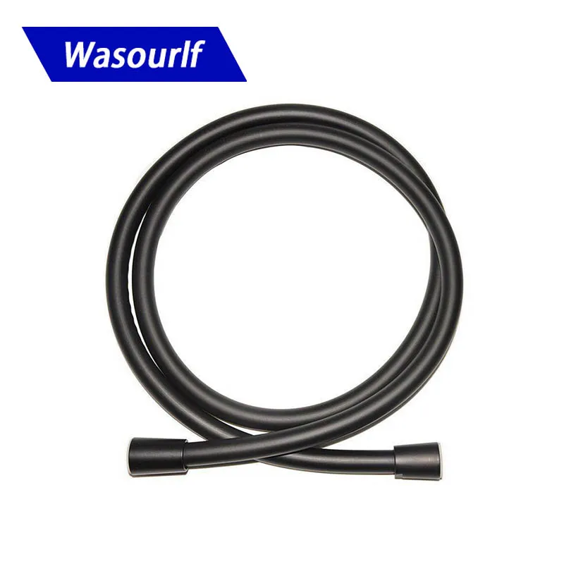 WASOURLF PVC 1.5 متر الأسود دش خرطوم للاستحمام رئيس الحمام مكافحة تويست 150 cm المياه خرطوم الحمام شحن مجانا