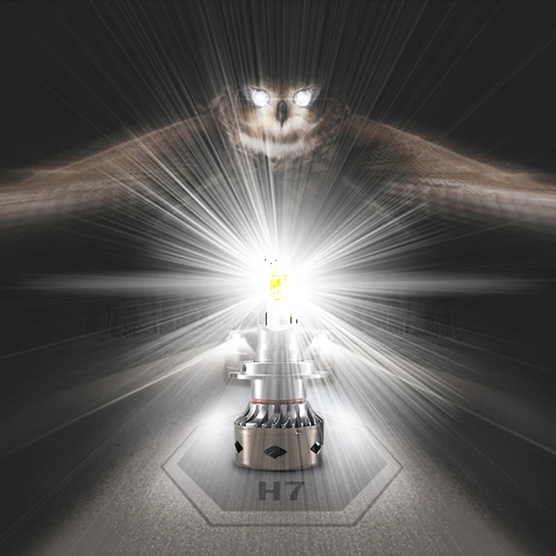 Hlxg светильник источник 12000LM Авто головной лампы наборы мини H7 светодиодный Canbus