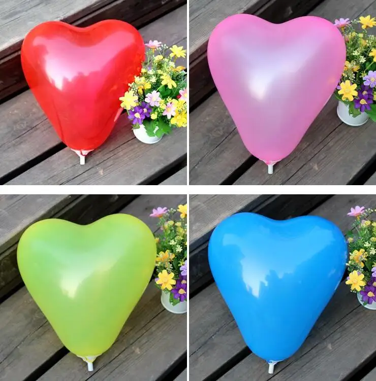 2.2grams 10 inch 23 25cm heart shaped colorful Latex Balloons for