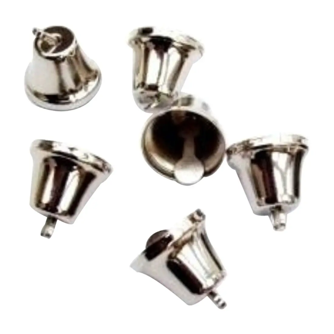 

Music-S-100 Silver 1.6cm Liberty Jingle Bells for Crafts | Craft Bells