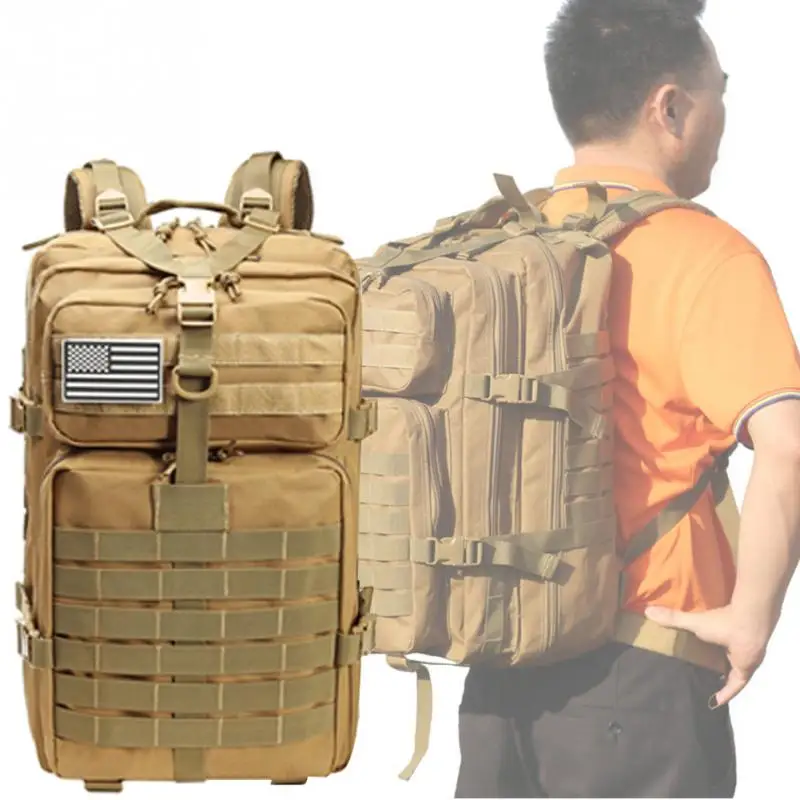 

36-55L Military Tactical Backpack Waterproof Oxford Cloth Bag Assault Pack Outdoor Adjustable Strap Army Bag Multi Pocket