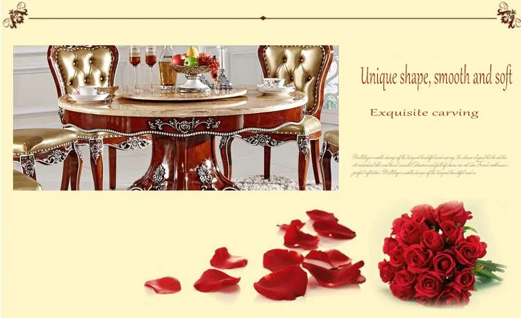 Антикварный стиль Итальянский обеденный стол, твердой древесины итальянский стиль роскошный обеденный стол набор pfy2001