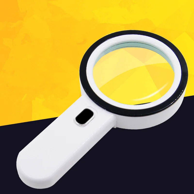 

AIBOULLY PD-30X Handheld magnifier LED magnifier 30X times Glass lenses Repairman test Student tools 10 years old child