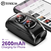 Mini Draadloze Hoofdtelefoon Bluetooth Headset Noise Cancelling Oordopjes TWS Stereo Oortelefoon Met Microfoon Opladen box Bass Hoofdtelefoon(China)