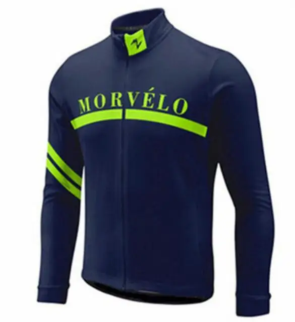 2019 Ретро Morvelo мужские Велоспорт Джерси с длинным рукавом атро Ciclismo одежда