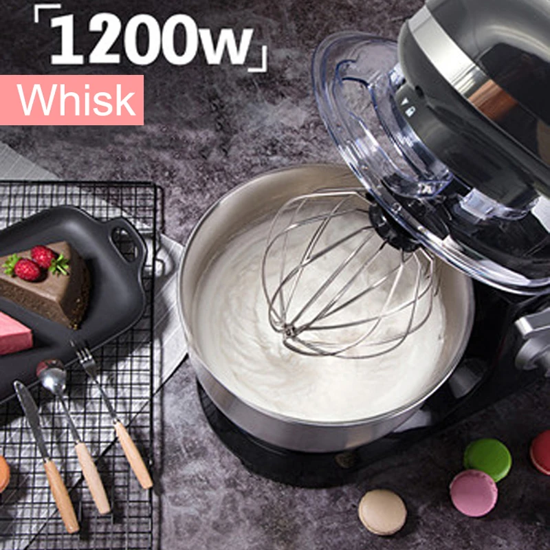 1200W 4L миска из нержавеющей стали 6 скоростная кухонная подставка для еды миксер