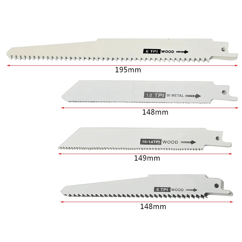 

Reciprocating Saw Blades Carbide Woodworking Tool Metal Cutting Power Tools Accessories For cutting 10pcs /Set