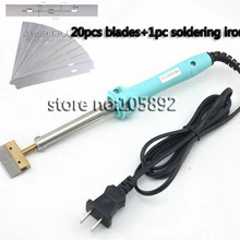 60 Вт удалить УФ клей паяльник+ 20 шт 10 см лезвие для ЖК-экрана для восстановления и ремонта тоже
