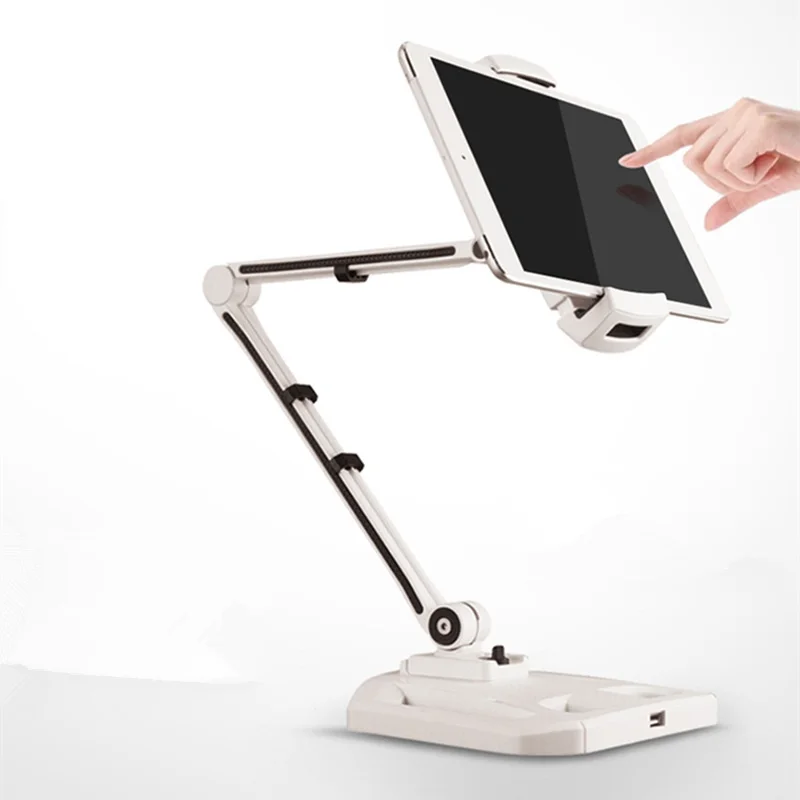 Folding Tablet Stand Sturdy Aluminum Free Rotating Adjustable Tablet