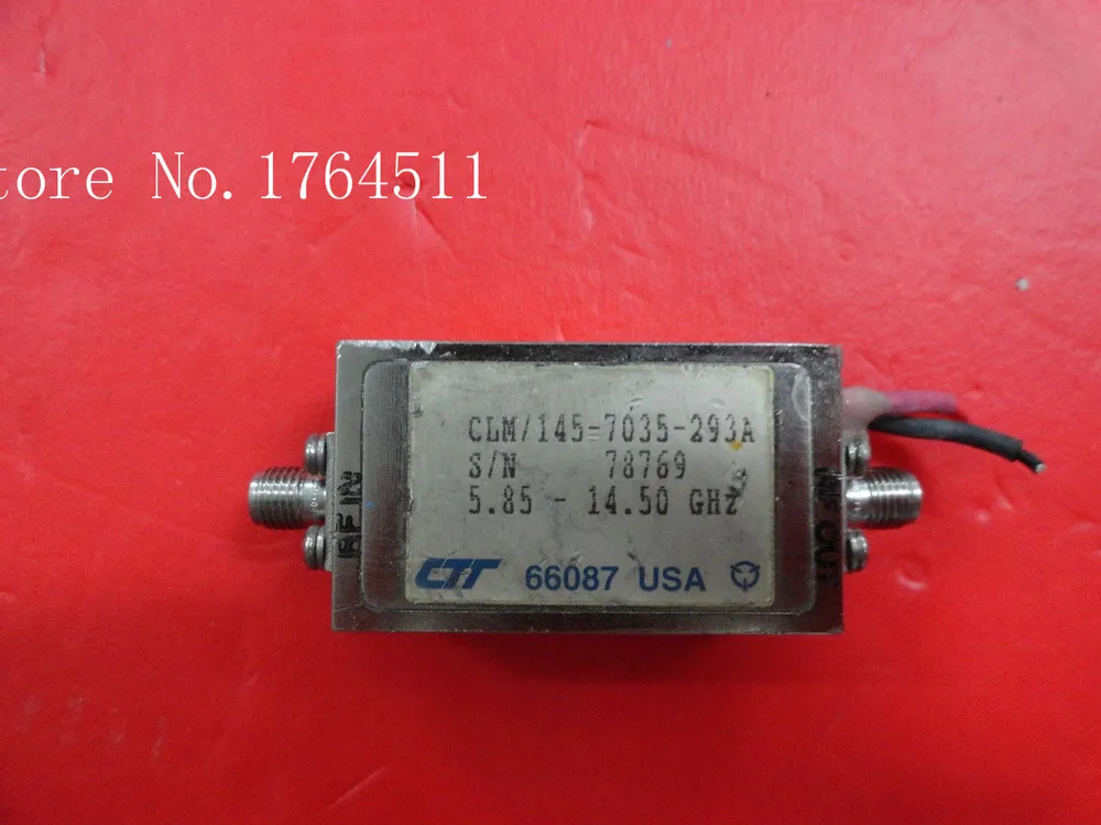 

[BELLA] CTT CLM/145-7035-293A 5.85-14.50GHZ 15V SMA supply amplifier