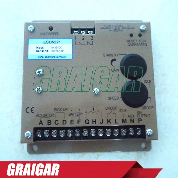 

Electronic Speed Governor ESD5221 Generator Speed Control ESD5221