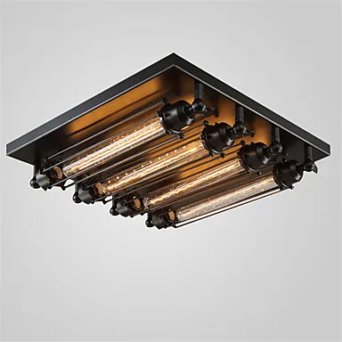 Loft w stylu Retro przemysłowe lampy sufitowe Edison jadalnia oświetlenie salonu LED Vintage oprawa sufitowa Plafonnier Loft w stylu Retro przemysłowe lampy sufitowe Edison jadalnia oświetlenie salonu LED Vintage oprawa sufitowa Plafonnier