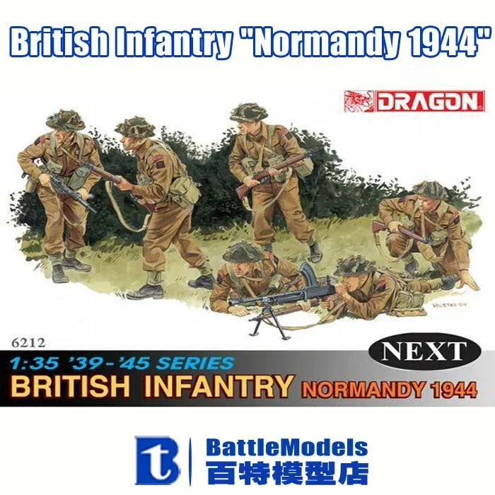 DRAGON MODEL 1/35 SCALE military models 6212 British Infantry